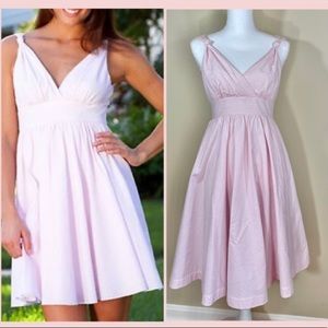 Vineyard Vines Reina pink/white seersucker dress